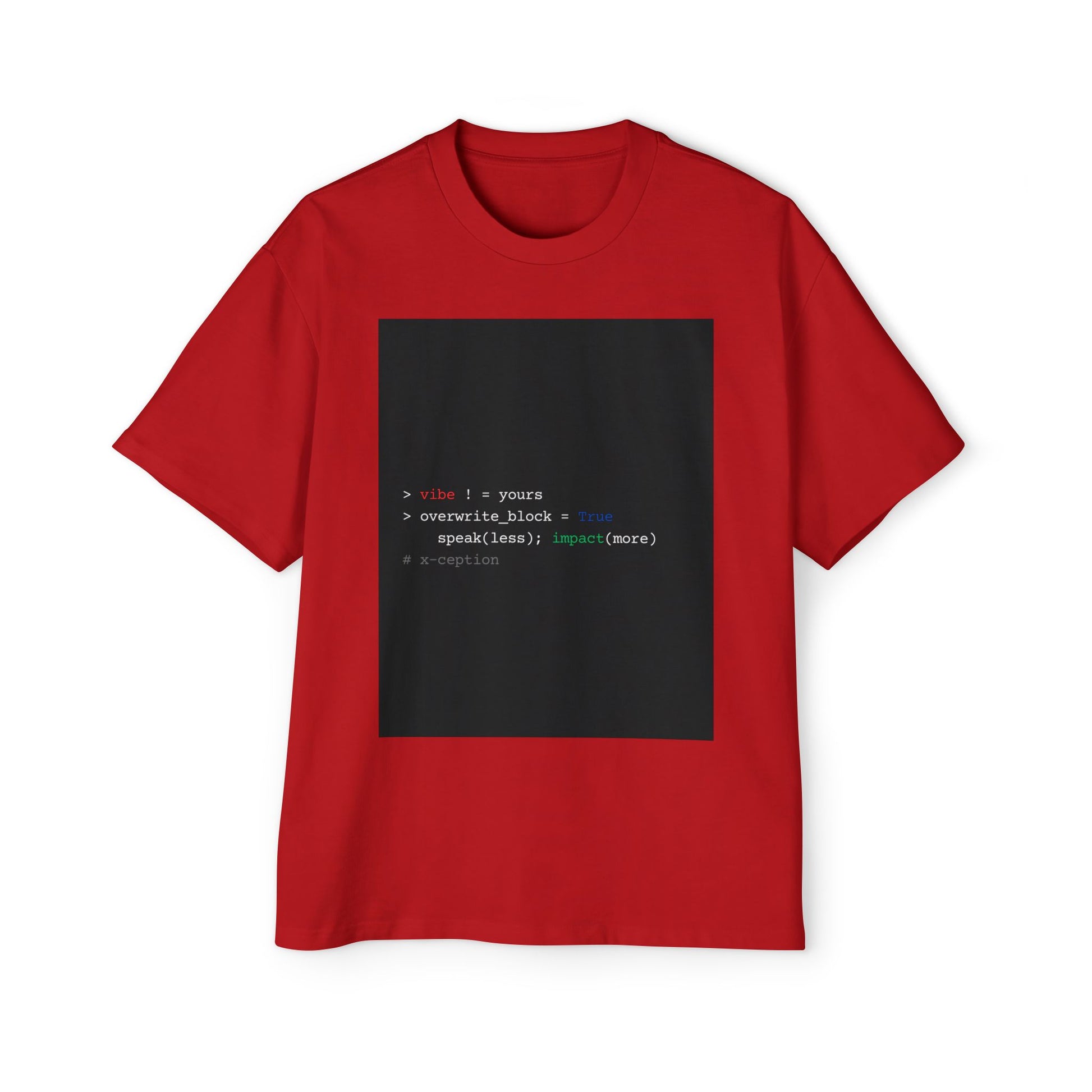 T-shirt X-CEPTION surdimensionné et élégant, streetwear décontracté, mode inspirée de la technologie, cadeau pour programmeurs, t-shirt graphique moderne