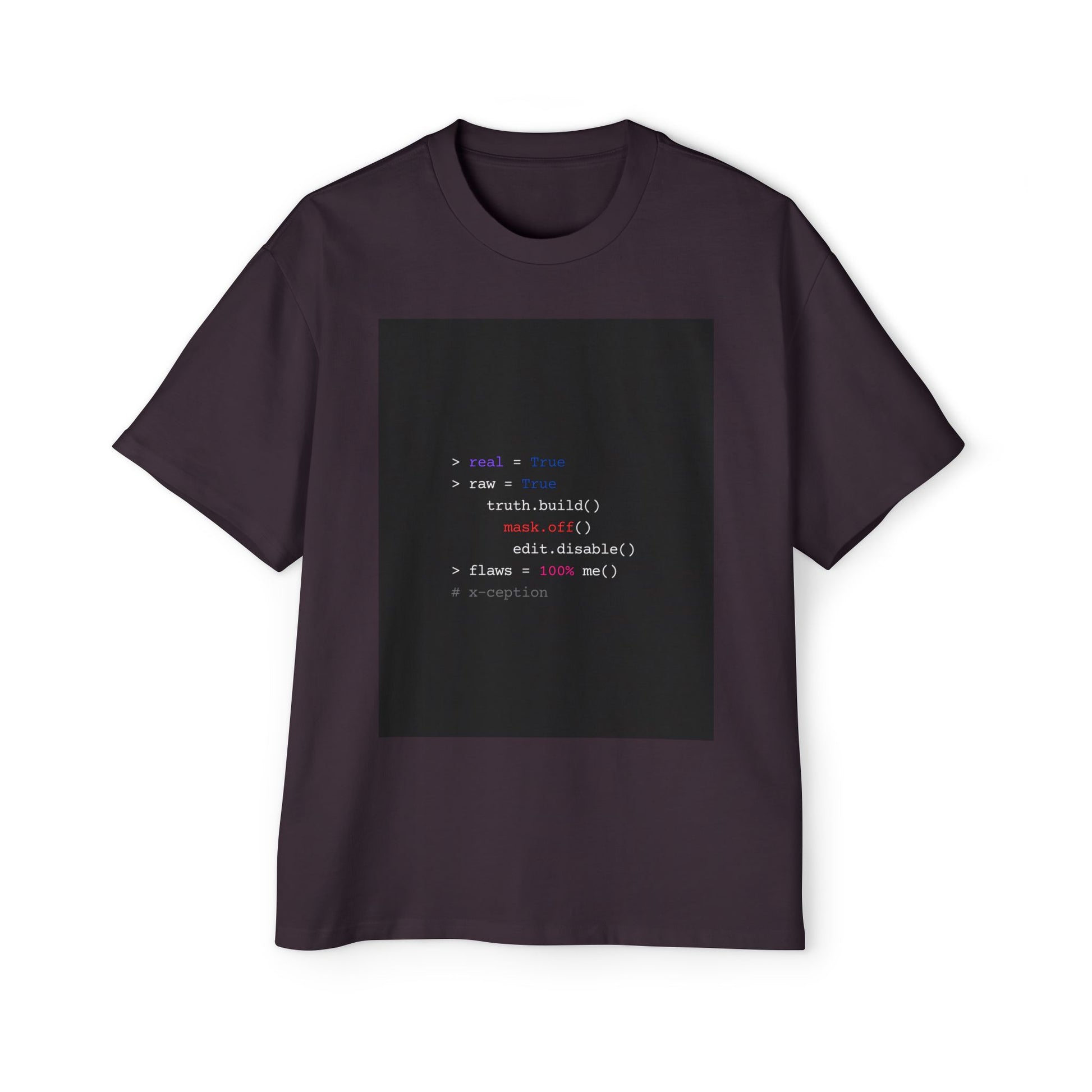 T-shirt oversize X-CEPTION élégant – Parfait pour les tenues décontractées, les jeux vidéo, les événements de codage, un cadeau unique pour les fans de technologie, la mode streetwear