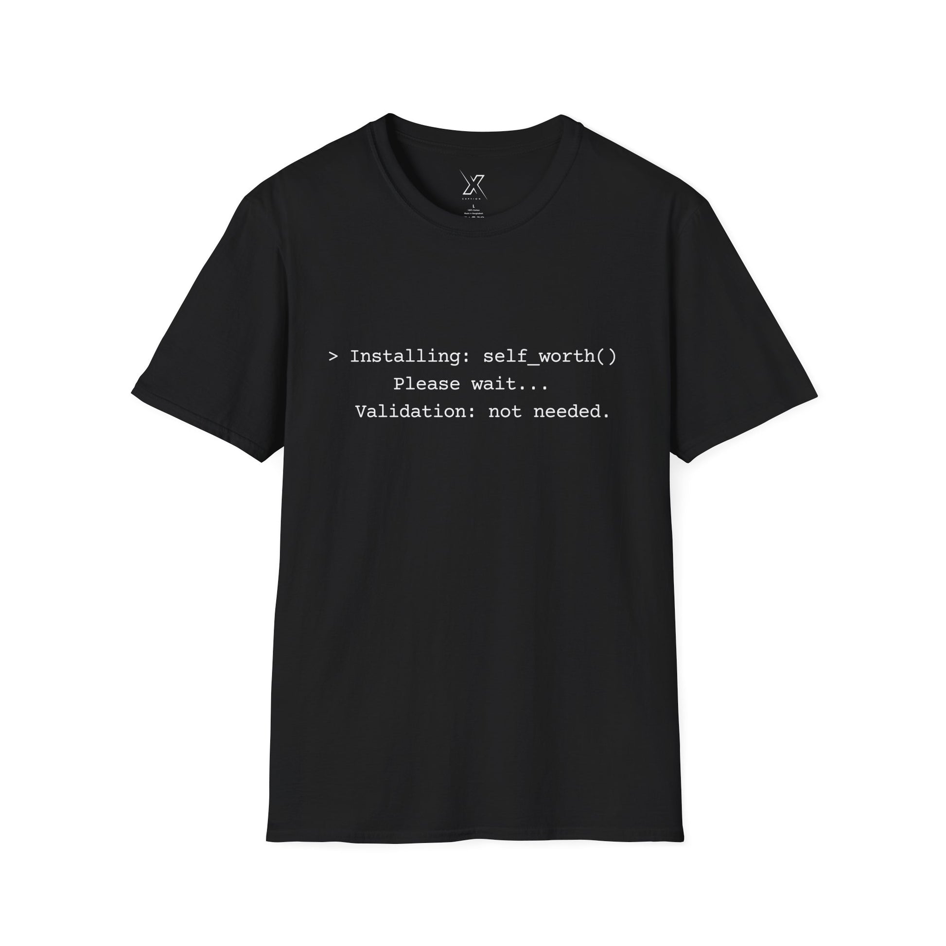 T-shirt X-CEPTION inspiré de la technologie et de l'estime de soi | Cadeau pour programmeurs, t-shirt de motivation pour développeurs, t-shirt humoristique sur le codage, vêtements de soins personnels, geek [...]