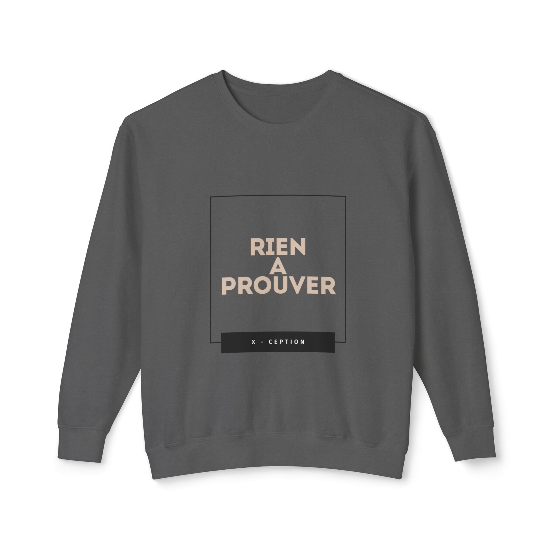Sweat-shirt ras du cou léger unisexe X-CEPTION au design minimaliste, idéal au quotidien, idéal pour les temps frais et tendance.