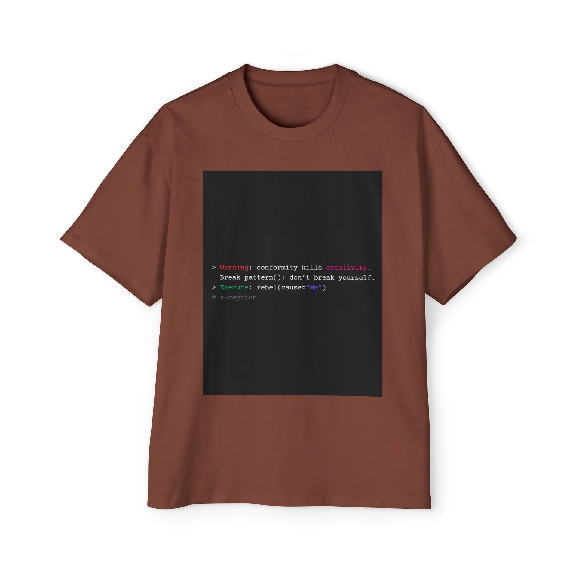 T-shirt graphique surdimensionné X-CEPTION élégant, confortable et décontracté, style urbain tendance, idéal au quotidien, cadeau pour lui/elle