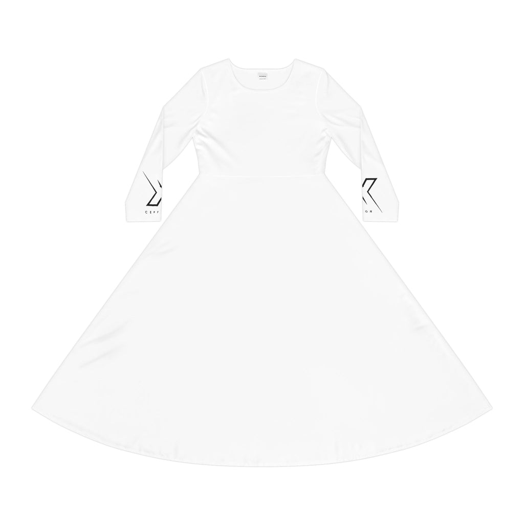 Robe de danse élégante à manches longues X-CEPTION pour femme, idéale pour les spectacles, les récitals, le quotidien, les soirées, ou comme cadeau pour danseuses.