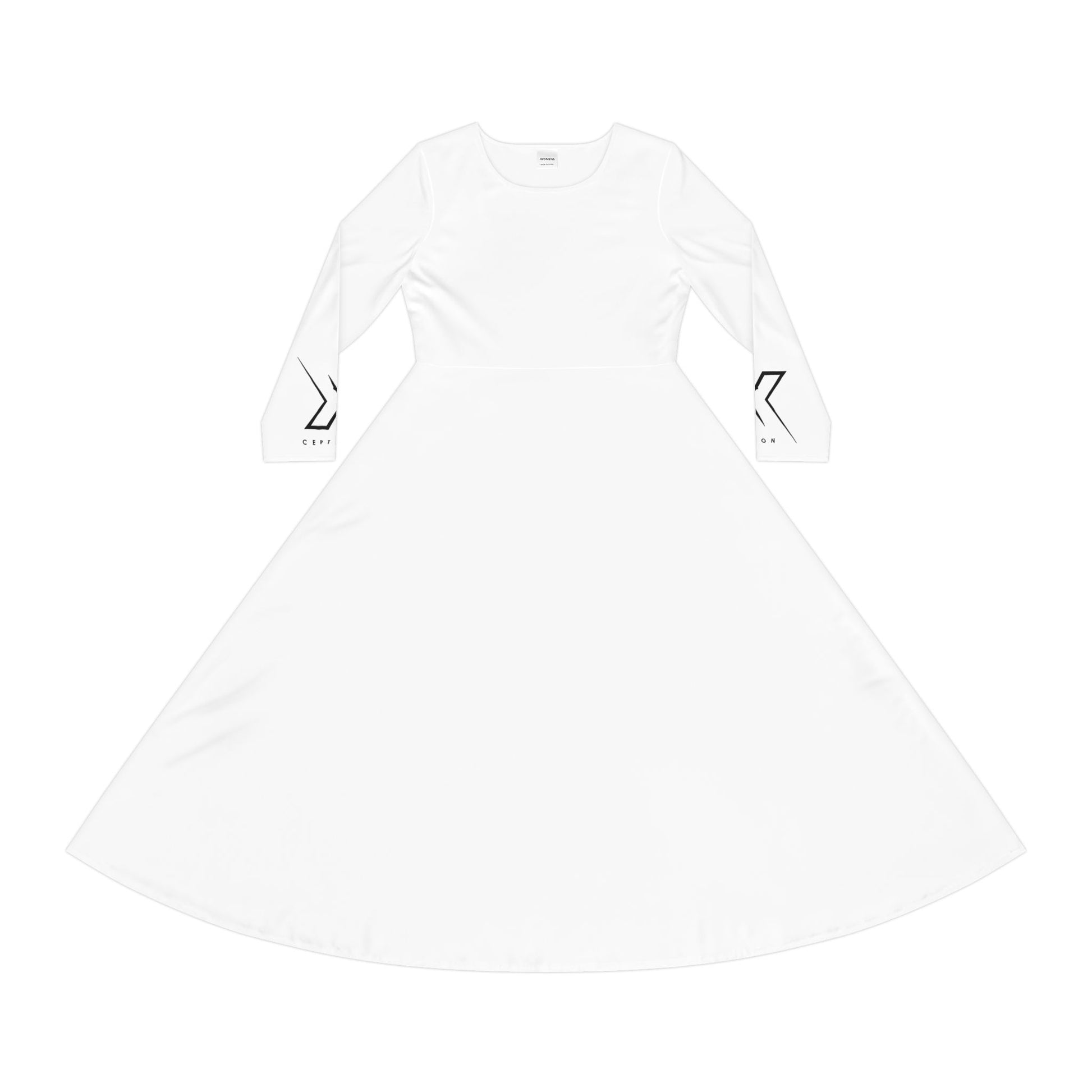 Robe de danse élégante à manches longues X-CEPTION pour femme, idéale pour les spectacles, les récitals, le quotidien, les soirées, ou comme cadeau pour danseuses.