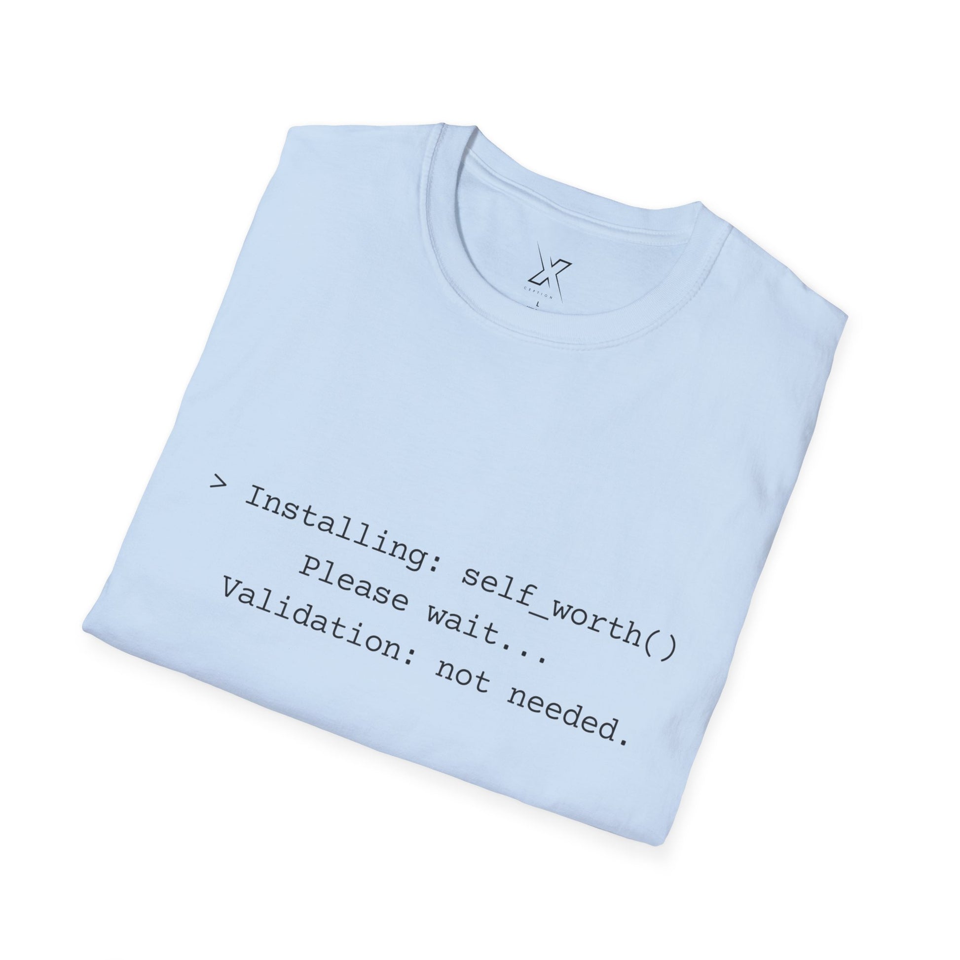 T-shirt X-CEPTION inspiré de la technologie et de l'estime de soi | Cadeau pour programmeurs, t-shirt de motivation pour développeurs, t-shirt humoristique sur le codage, vêtements de soins personnels, geek [...]