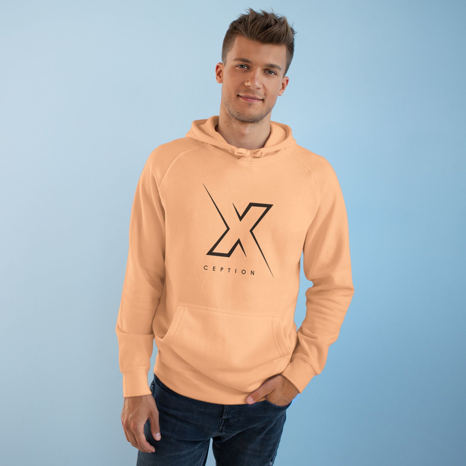 Sweat à capuche graphique X-CEPTION, vêtement décontracté unisexe, sweat-shirt confortable au quotidien, cadeau pour elle ou lui, essentiel à superposer