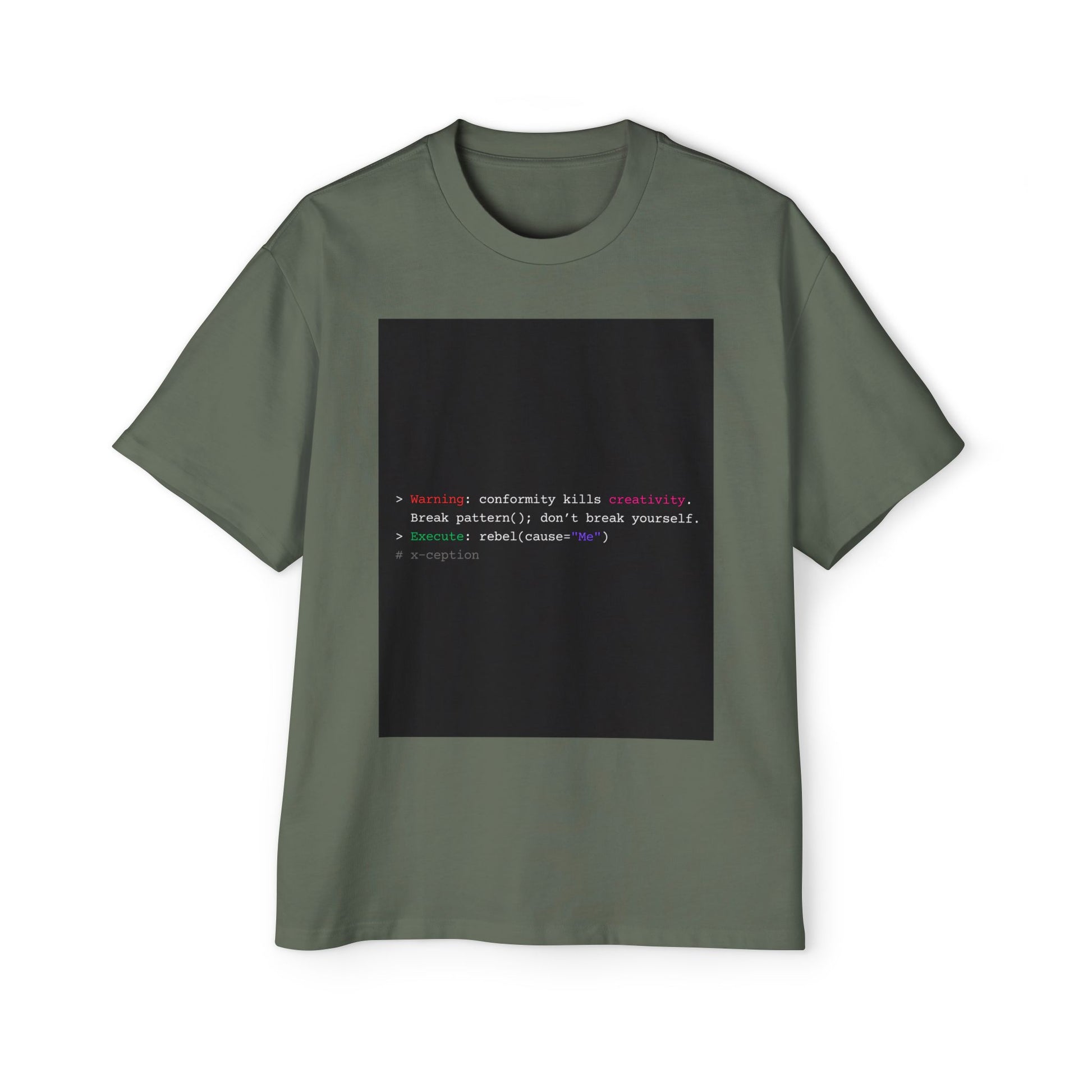T-shirt graphique surdimensionné X-CEPTION élégant, confortable et décontracté, style urbain tendance, idéal au quotidien, cadeau pour lui/elle