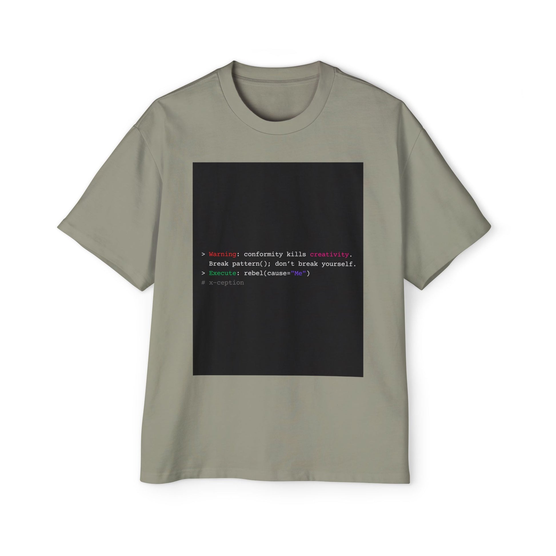 T-shirt graphique surdimensionné X-CEPTION élégant, confortable et décontracté, style urbain tendance, idéal au quotidien, cadeau pour lui/elle