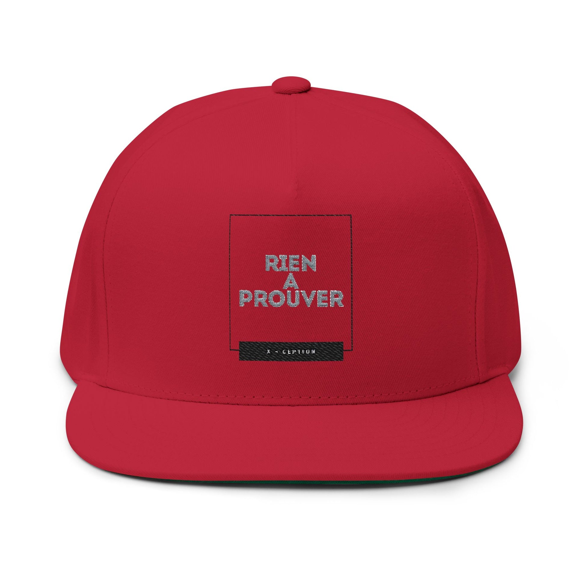 Casquette plate tendance X-CEPTION | Chapeau brodé élégant pour tenue décontractée, streetwear, cadeau pour lui, accessoire de mode, style estival, cadeau d'anniversaire