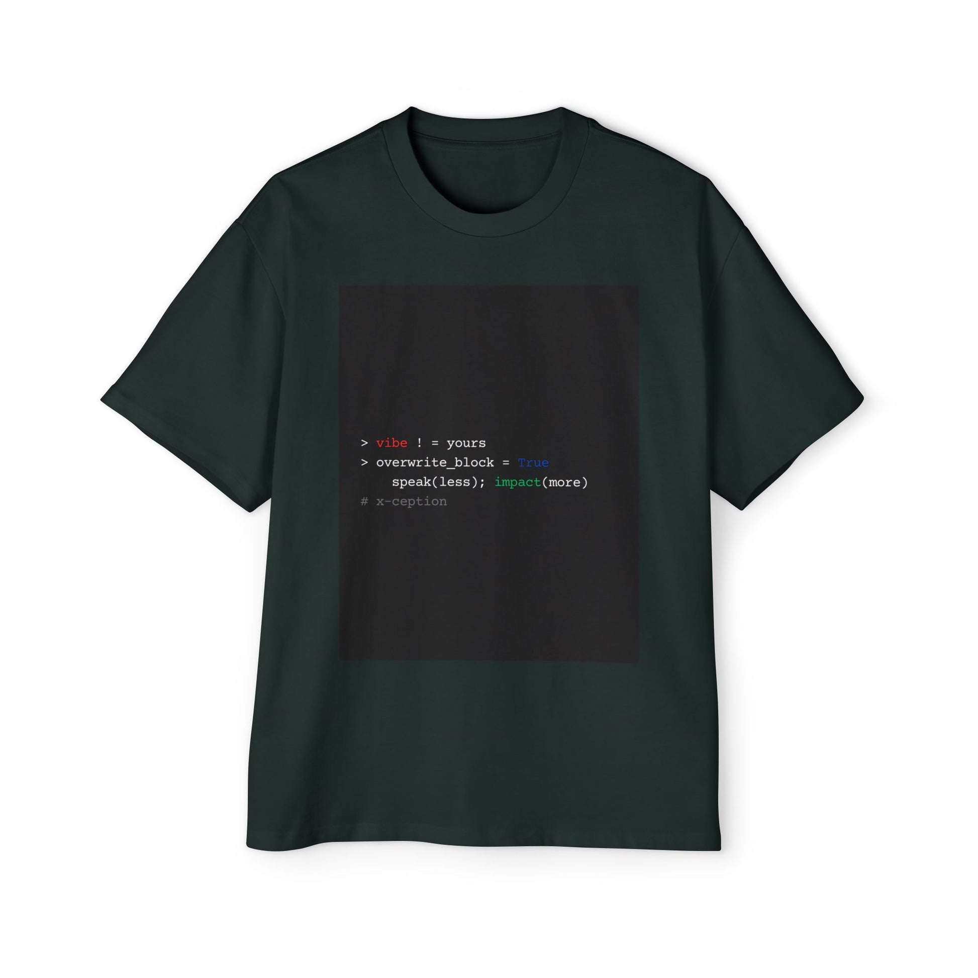T-shirt X-CEPTION surdimensionné et élégant, streetwear décontracté, mode inspirée de la technologie, cadeau pour programmeurs, t-shirt graphique moderne