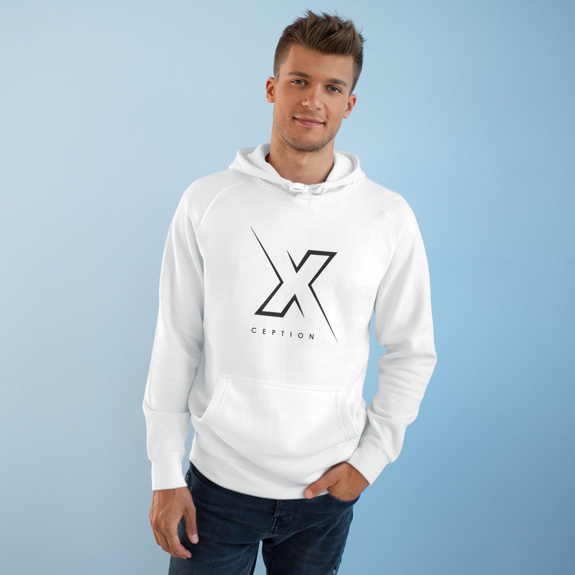 Sweat à capuche graphique X-CEPTION, vêtement décontracté unisexe, sweat-shirt confortable au quotidien, cadeau pour elle ou lui, essentiel à superposer