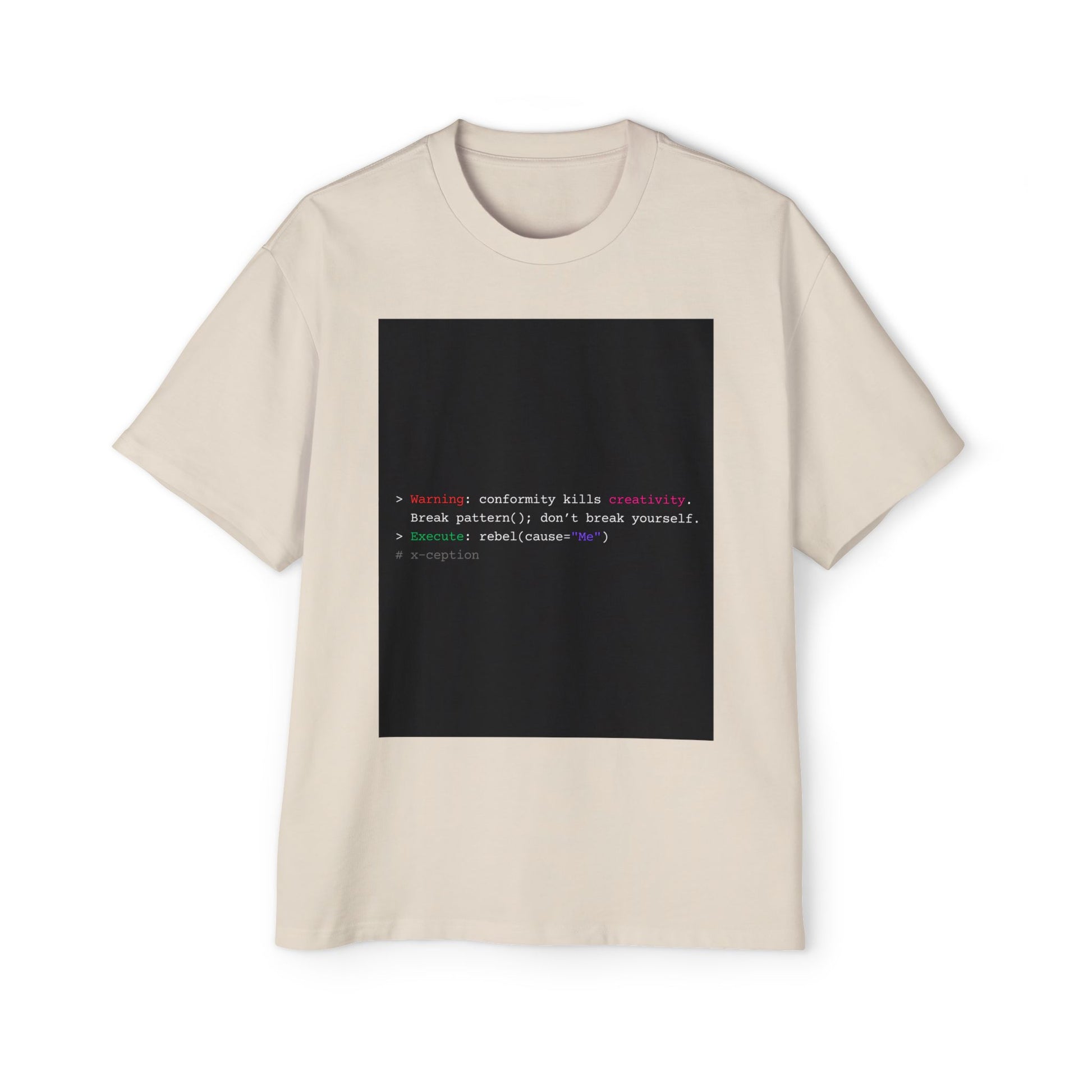 T-shirt graphique surdimensionné X-CEPTION élégant, confortable et décontracté, style urbain tendance, idéal au quotidien, cadeau pour lui/elle