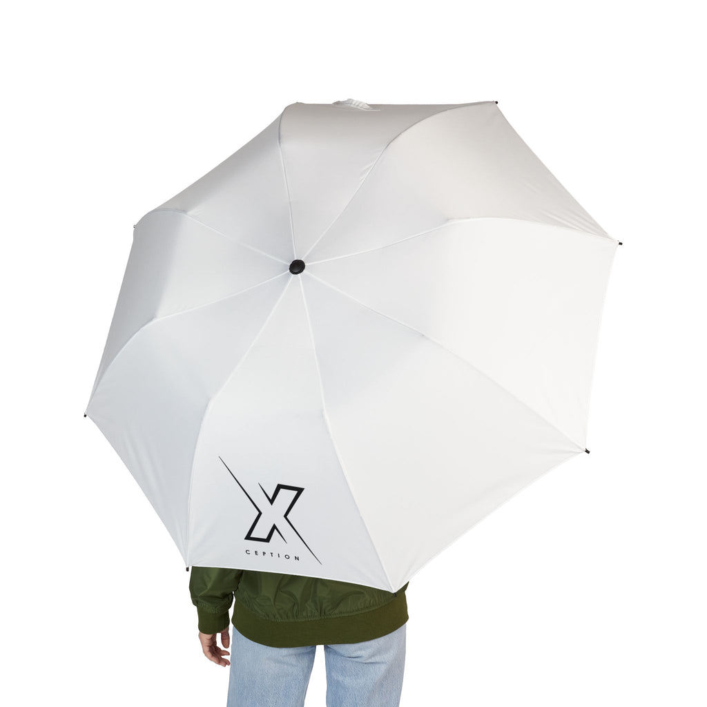 Parapluie de voyage semi-automatique chic X-CEPTION, équipement de pluie compact, auvent coupe-vent, accessoire de patio élégant, cadeau pour se préparer aux intempéries