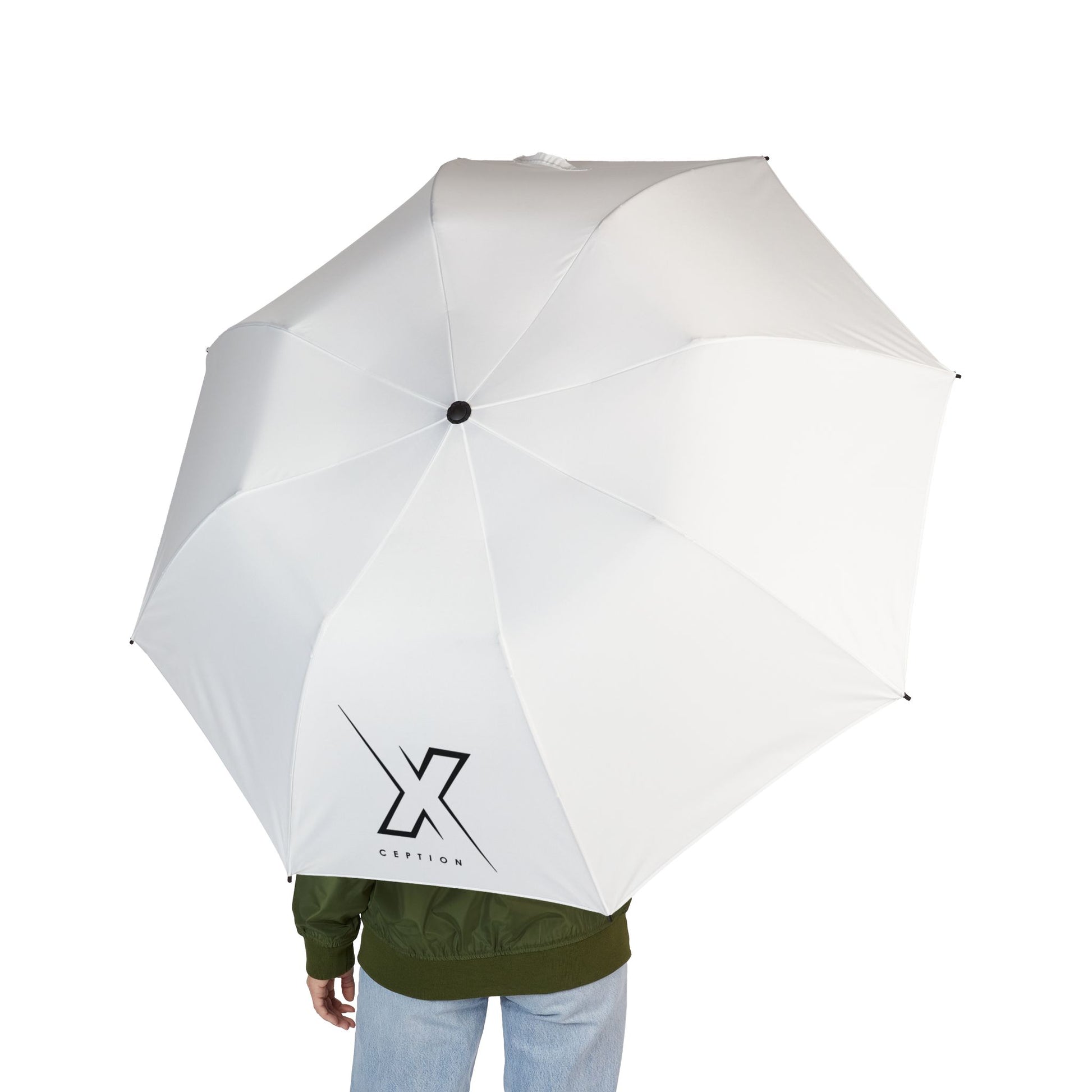 Parapluie de voyage semi-automatique chic X-CEPTION, équipement de pluie compact, auvent coupe-vent, accessoire de patio élégant, cadeau pour se préparer aux intempéries