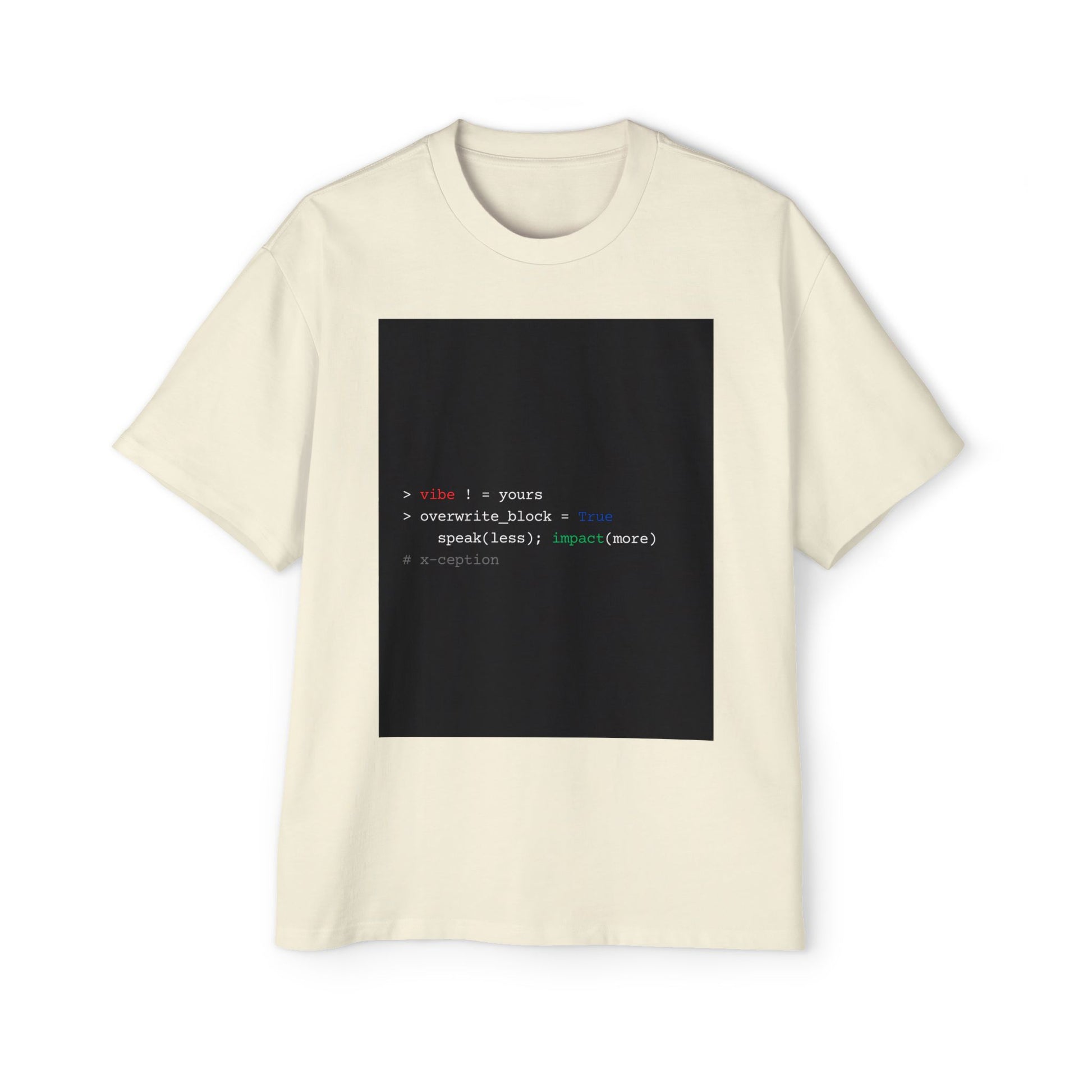 T-shirt X-CEPTION surdimensionné et élégant, streetwear décontracté, mode inspirée de la technologie, cadeau pour programmeurs, t-shirt graphique moderne