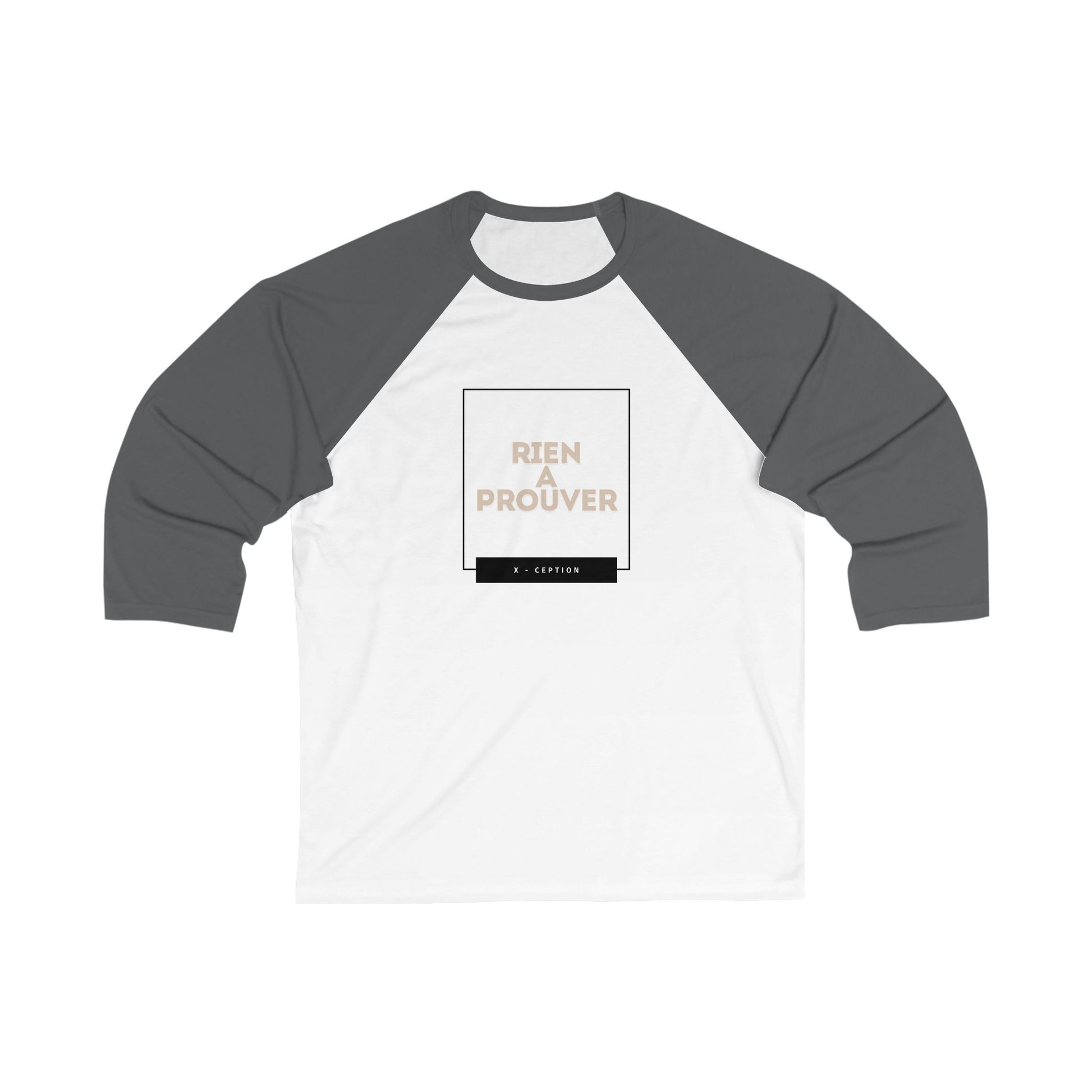T-shirt de baseball unisexe X-CEPTION avec citation inspirante, t-shirt décontracté, à porter au quotidien, cadeau pour amis, vêtement de motivation, t-shirt de sport