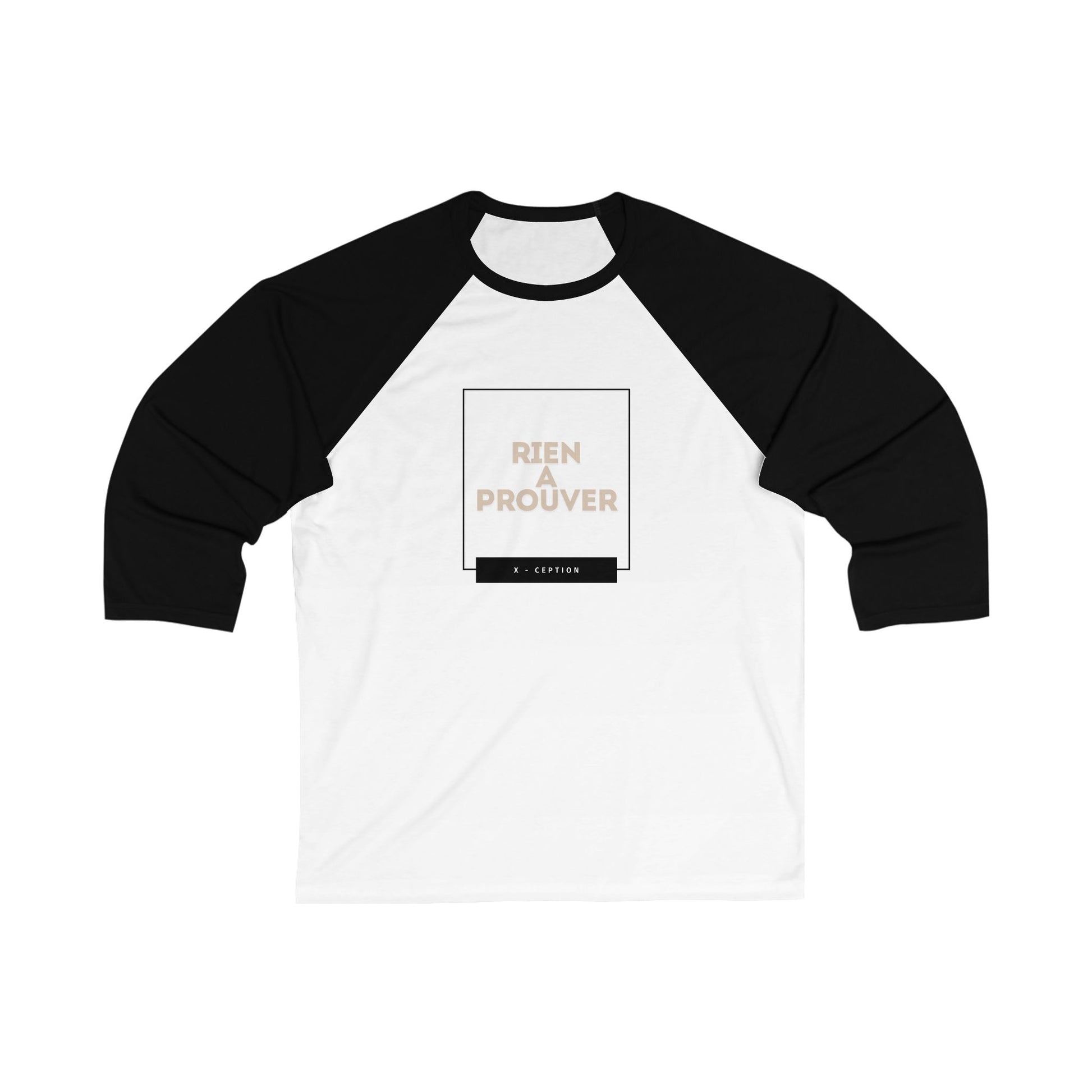 T-shirt de baseball unisexe X-CEPTION avec citation inspirante, t-shirt décontracté, à porter au quotidien, cadeau pour amis, vêtement de motivation, t-shirt de sport