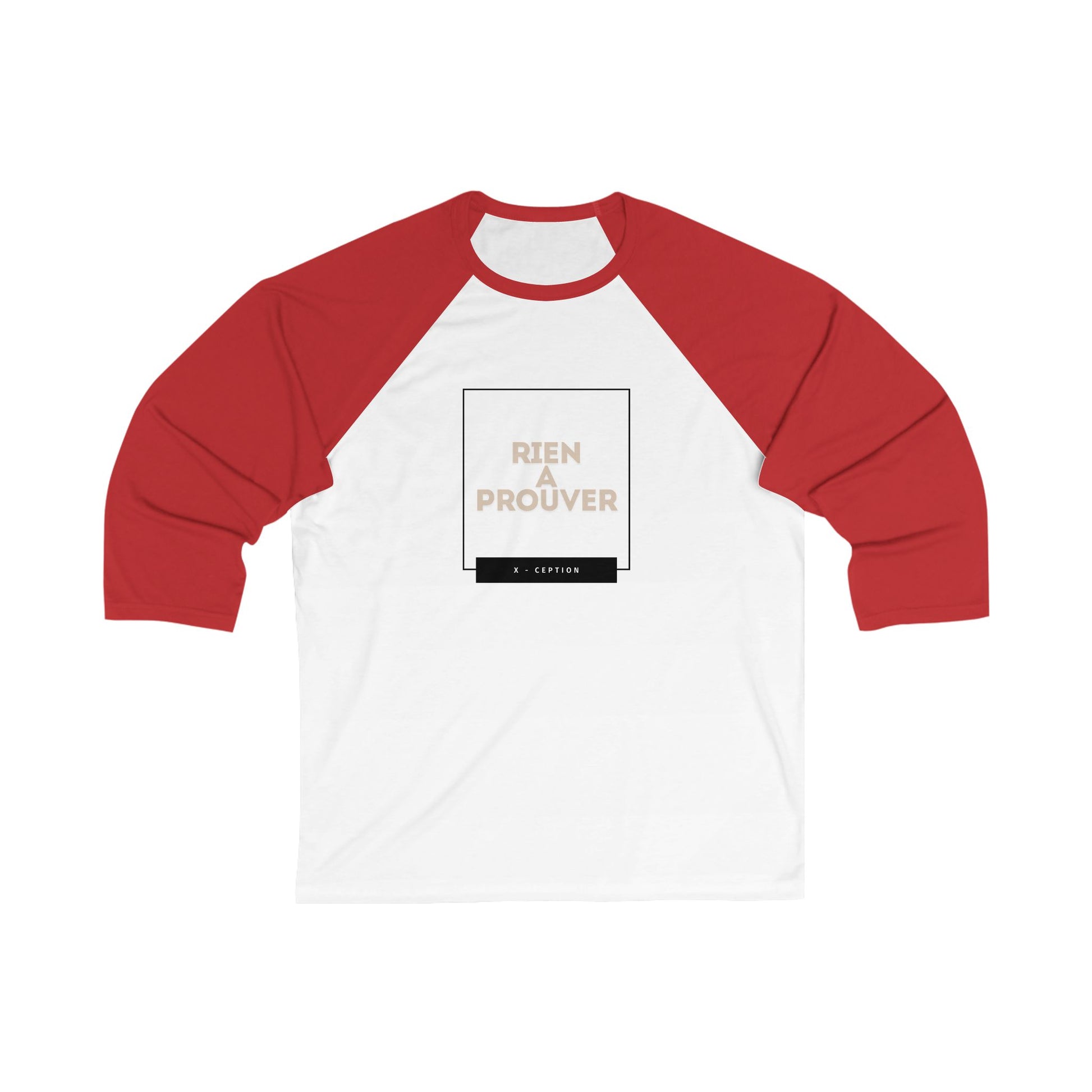 T-shirt de baseball unisexe X-CEPTION avec citation inspirante, t-shirt décontracté, à porter au quotidien, cadeau pour amis, vêtement de motivation, t-shirt de sport