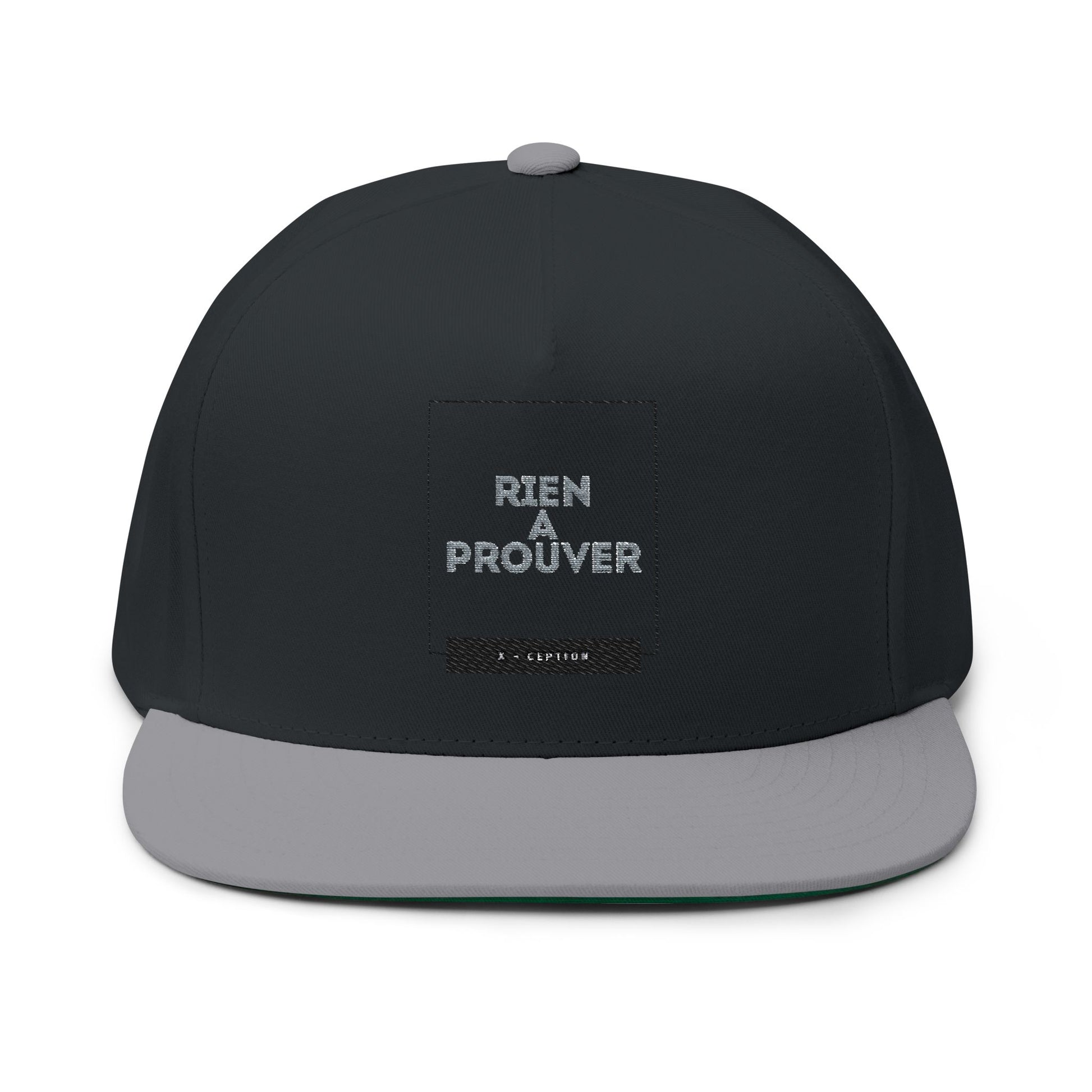 Casquette plate tendance X-CEPTION | Chapeau brodé élégant pour tenue décontractée, streetwear, cadeau pour lui, accessoire de mode, style estival, cadeau d'anniversaire