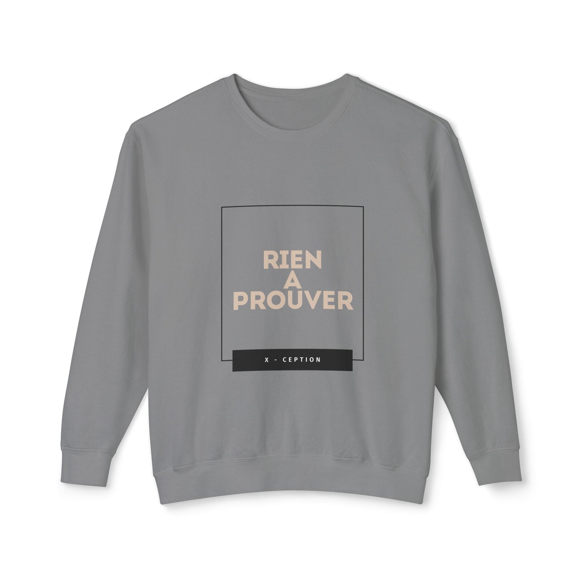 Sweat-shirt ras du cou léger unisexe X-CEPTION au design minimaliste, idéal au quotidien, idéal pour les temps frais et tendance.