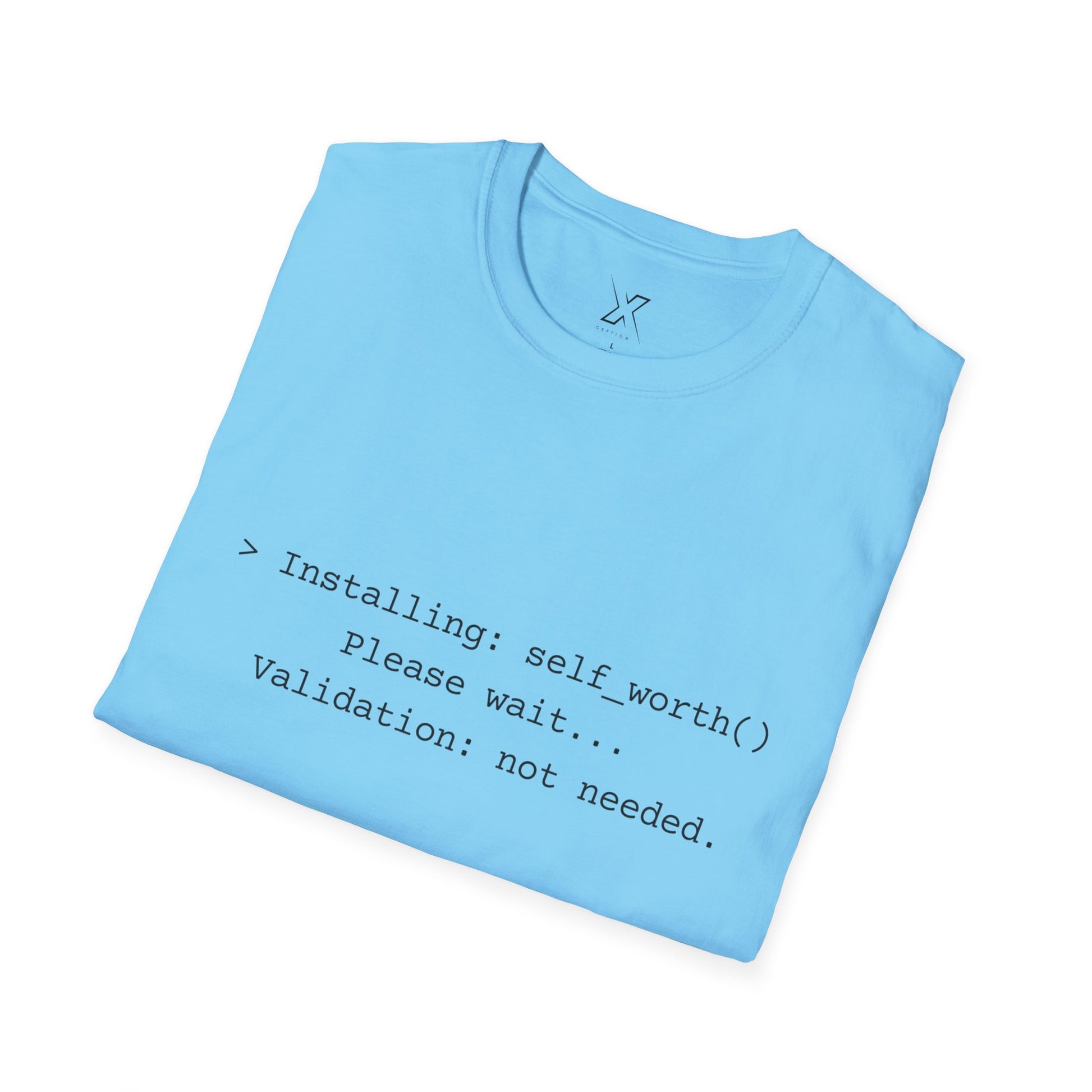 T-shirt X-CEPTION inspiré de la technologie et de l'estime de soi | Cadeau pour programmeurs, t-shirt de motivation pour développeurs, t-shirt humoristique sur le codage, vêtements de soins personnels, geek [...]