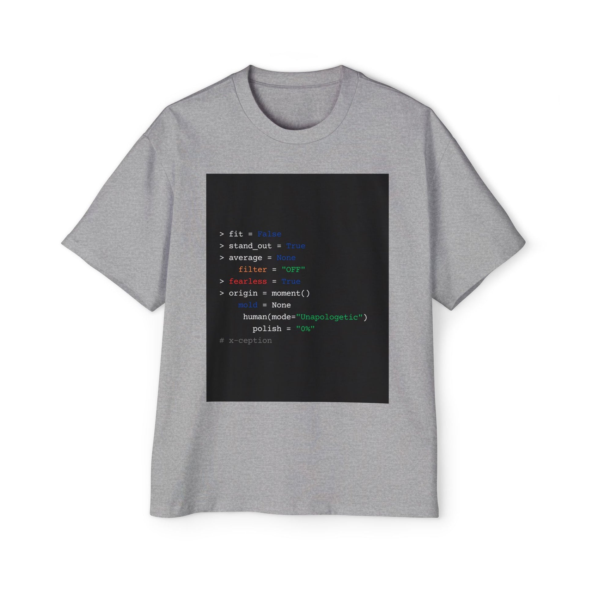 T-shirt graphique surdimensionné X-CEPTION, t-shirt de codage pour programmeurs, streetwear décontracté, cadeau unique pour les passionnés de technologie, parfait pour un usage quotidien