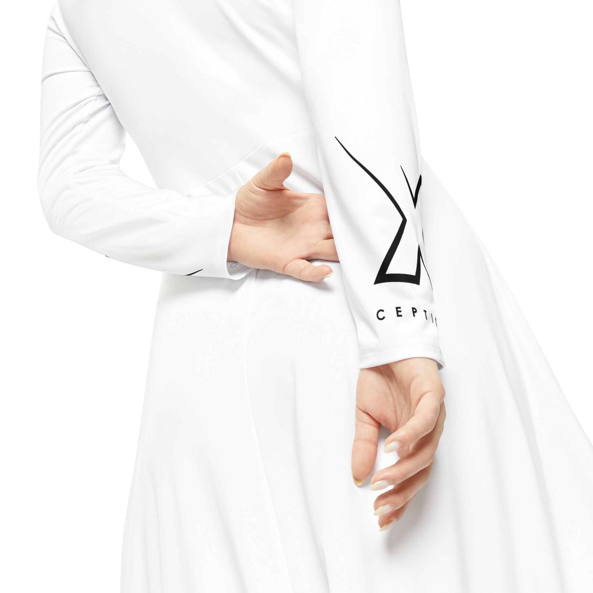 Robe de danse élégante à manches longues X-CEPTION pour femme, idéale pour les spectacles, les récitals, le quotidien, les soirées, ou comme cadeau pour danseuses.