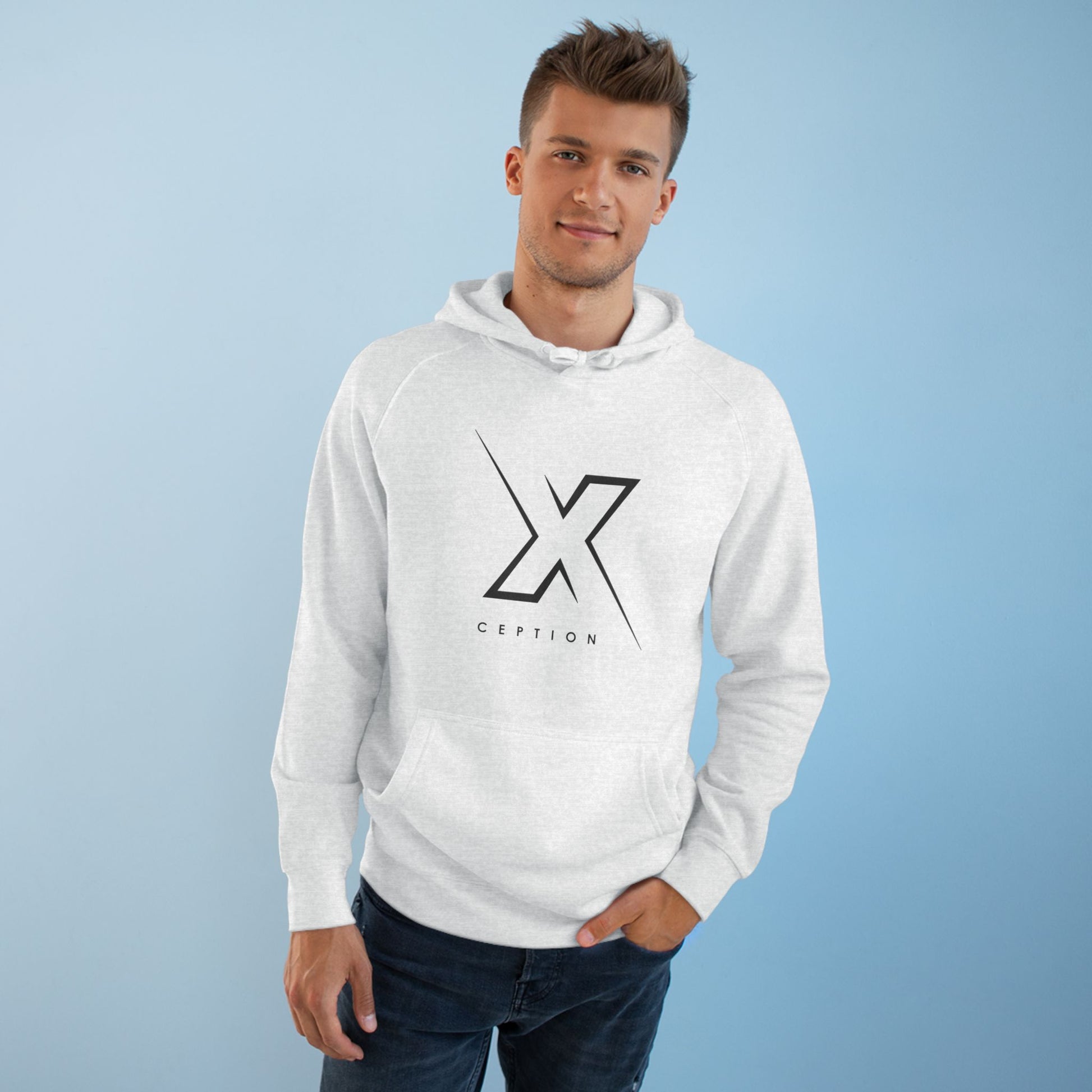 Sweat à capuche graphique X-CEPTION, vêtement décontracté unisexe, sweat-shirt confortable au quotidien, cadeau pour elle ou lui, essentiel à superposer