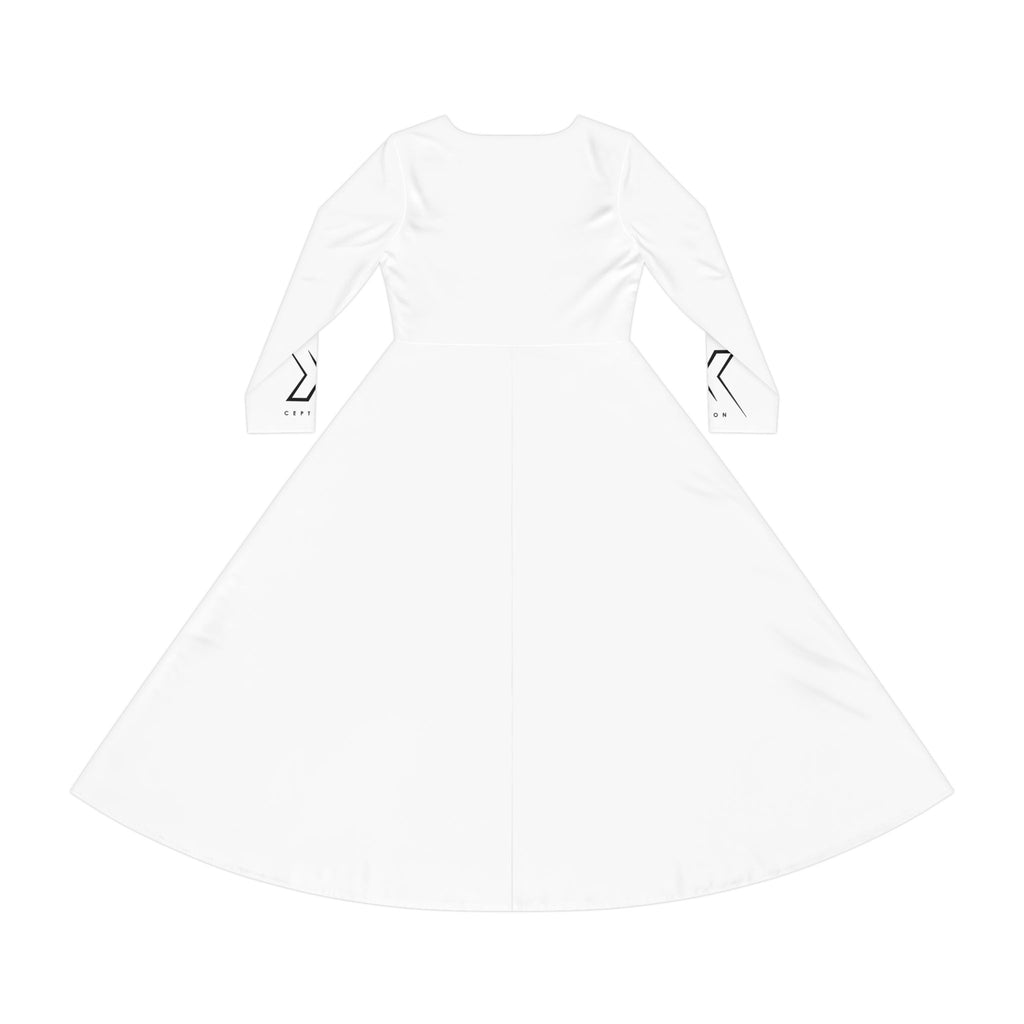 Robe de danse élégante à manches longues X-CEPTION pour femme, idéale pour les spectacles, les récitals, le quotidien, les soirées, ou comme cadeau pour danseuses.